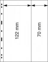 5 Feuilles Uniplate 2 Bandes Verticales (122 et 70 mm) Lindner