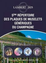 5ème Répertoire Lambert des plaques de muselets génériques de Champagne édition 2025