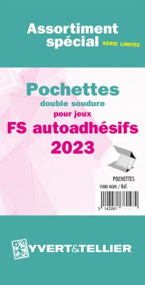 Ass. pochettes 2 soudures noir Autoadh�sifs FS 2023/2�me semestre Yvert