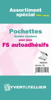 Ass. pochettes 2 soudures noir Autoadh�sifs FS 2024/2�me semestre Yvert et Tellier