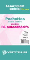 Ass. pochettes 2 soudures noir Autoadhésifs FS 2024/2ème semestre Yvert et Tellier