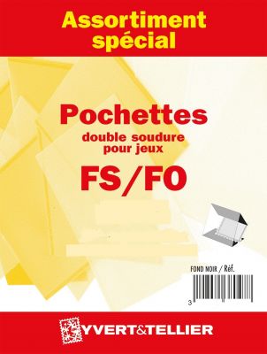 Ass. pochettes 2 soudures noir FS/FO 2024/2�me semestre Yvert et Tellier