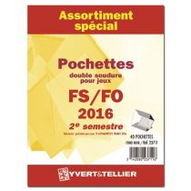 Assortiment de pochettes de protection France FS/FO 2016/2ème semestre YVERT