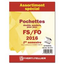 Assortiment de pochettes de protection France FS/FO 2016/2ème semestre YVERT