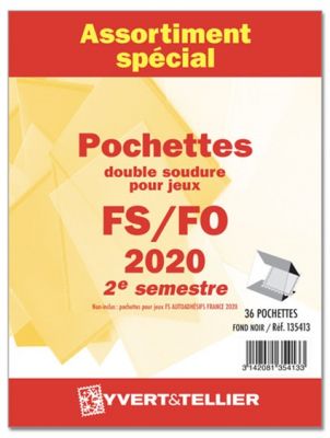 Assortiment de pochettes de protection France FS/FO 2020/2�me semestre YVERT