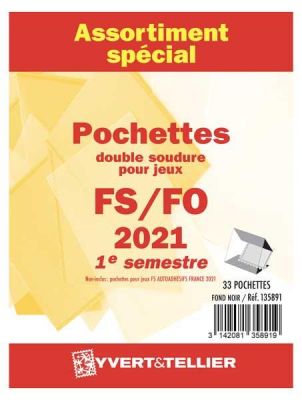Assortiment de pochettes de protection France FS/FO 2021/1er semestre YVERT