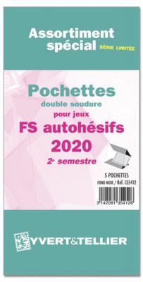 Assortiment de pochettes de protection France FS/FO autoadh�sif 2020/2�me semestre YVERT 