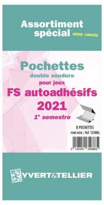 Assortiment de pochettes de protection France FS/FO autoadh�sif 2021/1er semestre YVERT 