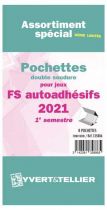 Assortiment de pochettes de protection France FS/FO autoadhésif 2021/1er semestre YVERT 