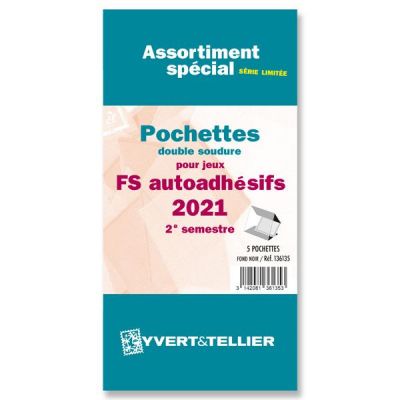 Assortiment de pochettes de protection France FS/FO autoadh�sif 2021/2�me semestre YVERT 