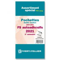 Assortiment de pochettes de protection France FS/FO autoadhésif 2021/2ème semestre YVERT 