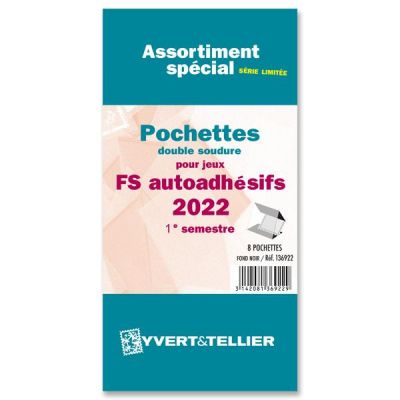 Assortiment de pochettes de protection France FS/FO autoadh�sif 2022/1er semestre YVERT 
