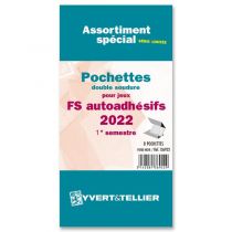 Assortiment de pochettes de protection France FS/FO autoadhésif 2022/1er semestre YVERT 