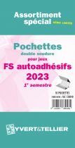 Assortiment de pochettes de protection France FS/FO autoadhesif 2023/1er semestre YVERT