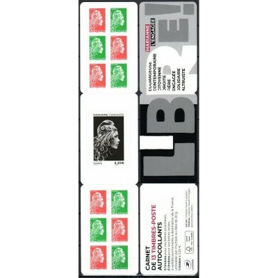 BC1525B France carnet \ Marianne l\'engag�e\  2018