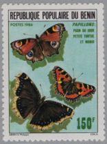 Bénin 644/45 Papillons 1986