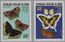 Bénin 644/45 Papillons 1986