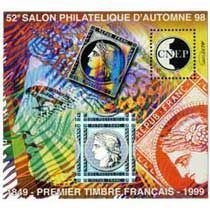 Bloc CNEP 52eme Salon Philatelique d\'Automne 1998