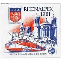 Bloc CNEP Salon Philatlique de Lyon Rhonalpex 1981