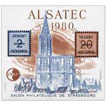 Bloc CNEP Salon Philat�lique de Strasbourg Alsatec 1980