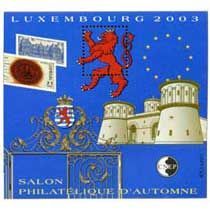 Bloc CNEP Salon Philatelique d\'Automne � Luxembourg 2003