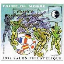 Bloc CNEP Salon Philatelique de Lyon 1999 Coupe du Monde Surcharg�