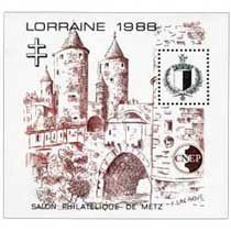 Bloc CNEP Salon Philatelique de Metz 1988