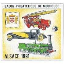 Bloc CNEP Salon Philatelique de Mulhouse 1991