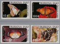 Burkina Faso PA272/75 Papillons 1984