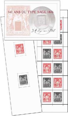 Carnet Timbres Gomm�s France 140 zns type Sage 2016