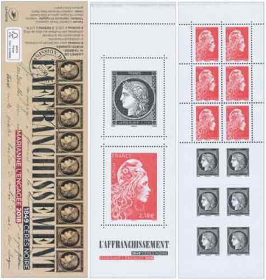 Carnet Timbres Gomm�s France 73�me Salon Philat�lique d'Automne 2019