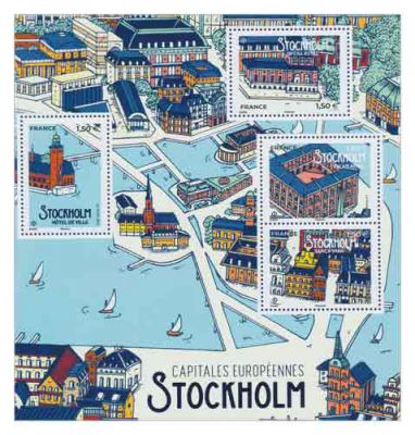 F5477 - France Capitales Europ�ennes Stockholm 2021 50 ans grav�s dans l\'Histoire