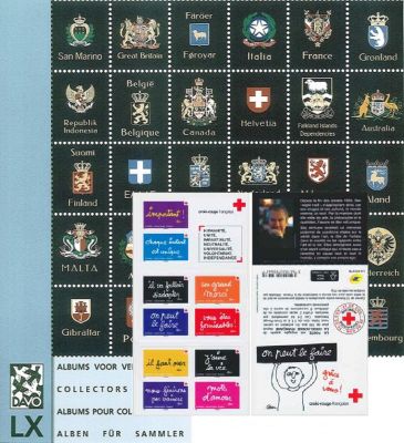 Feuille Luxe France carnet Croix-Rouge 2021 (CN122) DAVO