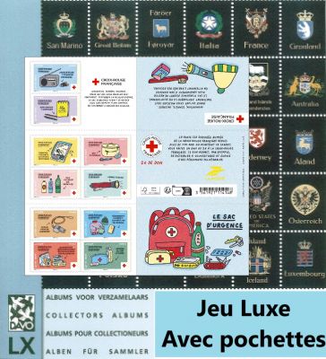 Feuille Luxe France Carnet Croix Rouge 2026 (CN161) Davo
