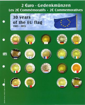 Feuille Premium pour 2� comm�moratives 2015 Safe