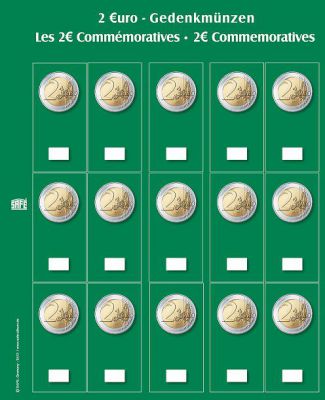Feuilles (2) Premium pour 5 s�ries d\'Euros Safe