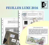 Feuilles France 2016 pour Timbres AV Editions