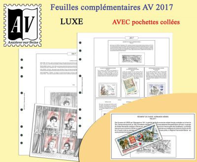 Feuilles France 2017 pour Timbres AV Editions