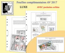 Feuilles France 2017 pour Timbres AV Editions