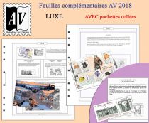 Feuilles France 2018 pour Timbres AV Editions