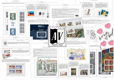 Feuilles France 2024 pour Timbres AV Editions