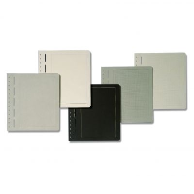 Feuilles neutres avec liser� noir (x50) Leuchtturm