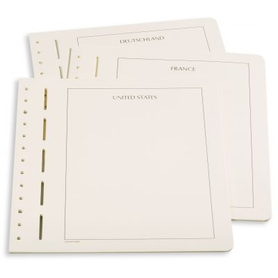 Feuilles neutres avec titre France (x12) LEUCHTTURM