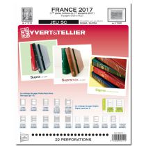 Feuilles SC france 2017/1er semestre pour timbres YVERT