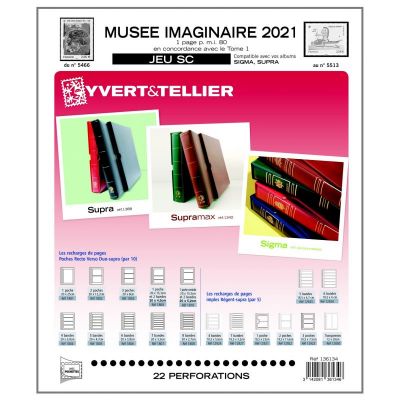 Feuilles SC france Mus�e imaginaire 2022 YVERT & TELLIER