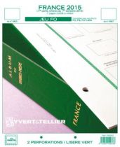 France 2015/1er Semestre Feuilles Annuelles Liseré Vert FO pour Timbres YVERT