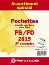 France 2015/2ème Semestre Assortiment de pochettes de protection pour Timbres Gommés YVERT