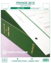 France 2015/2eme Semestre Feuilles Annuelles Liseré Vert FO pour Timbres YVERT