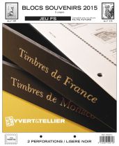 France 2015 Blocs Souvenir Feuilles Annuelles Liseré Noir FS pour Timbres YVERT