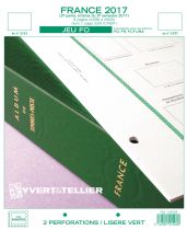 France 2017/2ème Semestre Feuilles Annuelles Liseré Vert FO pour Timbres YVERT